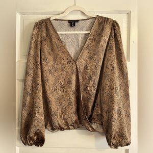 Silk look blouse NWOT